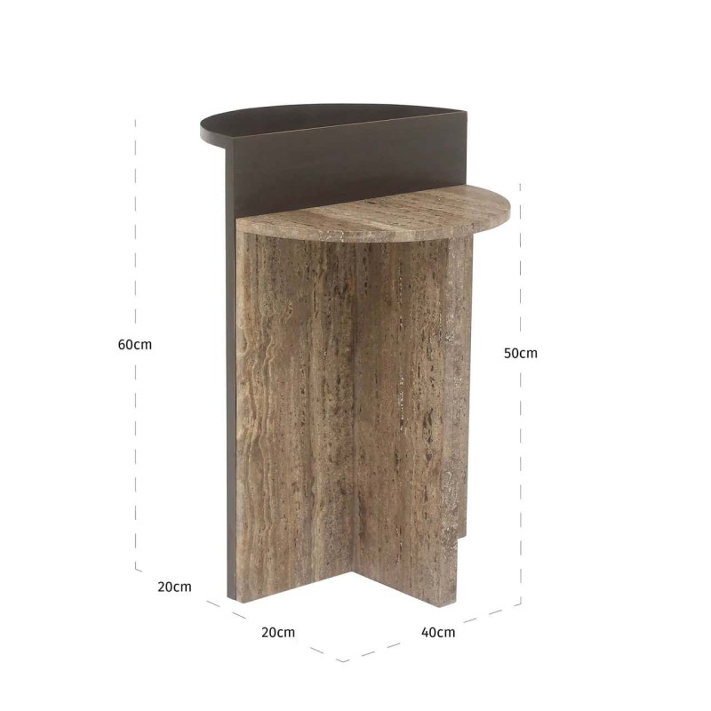 Russo as bruin bijzettafel