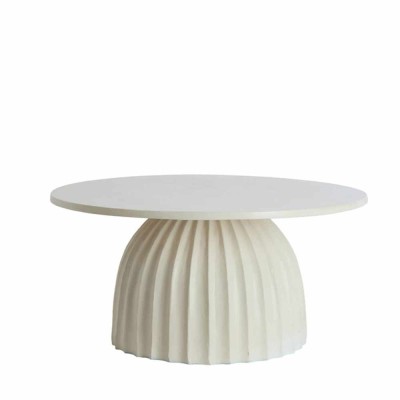 Table d'appoint Ø70x33,5 cm VEGLIA crème 2