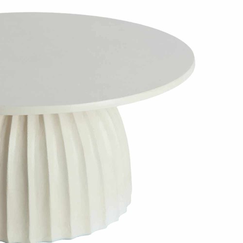 Tabella laterale Ø70x33.5 cm Crema della veglia