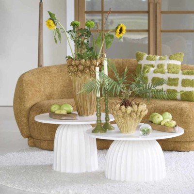 Zijlijst Ø60x38 cm Veglia Cream