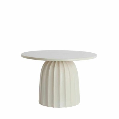 Table d'appoint Ø60x38 cm VEGLIA crème 2