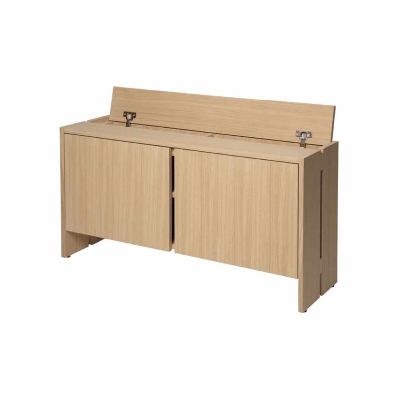 Natural hallway entrance cabinet