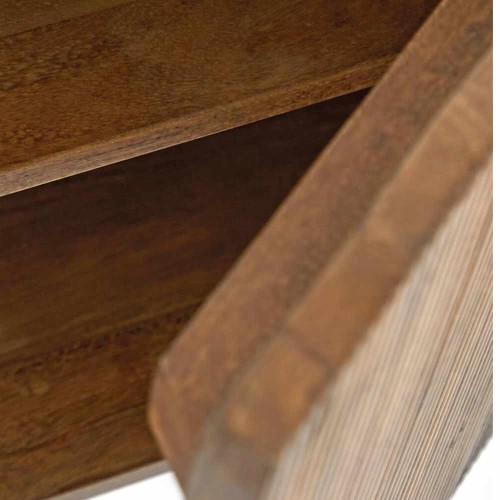 Cabinet 100x40x80 cm Britaka Brillo marrone scuro
