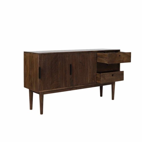 Cabinet 150x40x80 cm BITIKA bois brun foncé