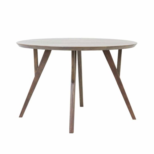 Esstisch Ø140x76 cm Quenza Holz Akazien Braun