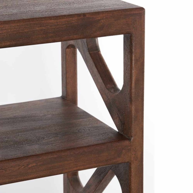 Apri Cabinet 120x40x160 cm Yuki Legno Acacia Dark Brown