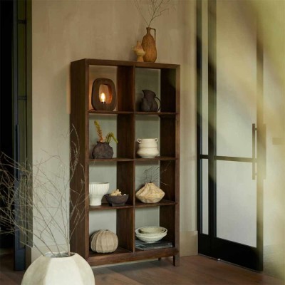 Estante Sondrio 48x35x190 cm - Madera marrón oscuro