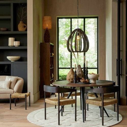 Shelf Sondrio 48x35x190 cm - Legno marrone scuro