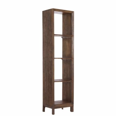 Shelf 48x35x190 cm Sondrio Wood Dark Brown Matte