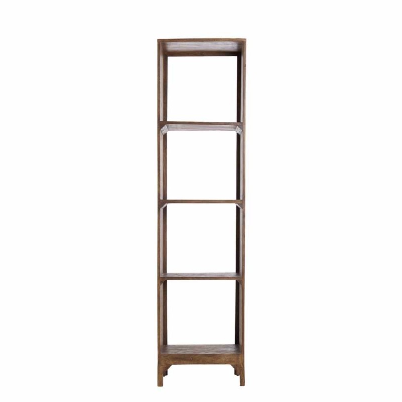 Shelf 48x35x190 cm Sondrio Wood Dark Brown Matte