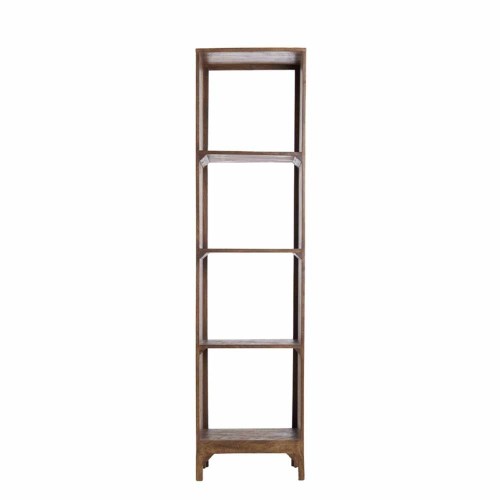 Shelf 48x35x190 cm Sondrio Wood Dark Brown Matte