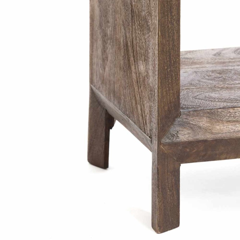 Estante 48x35x190 cm Sondrio madera marrón oscuro mate