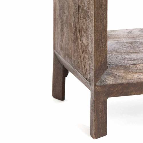 Shelf 48x35x190 cm Sondrio Wood Dark Brown Matte
