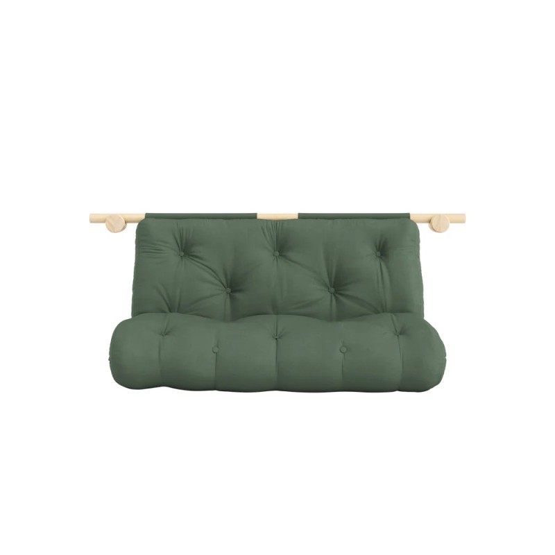 Sofá cama enganchado - 756 verde oliva