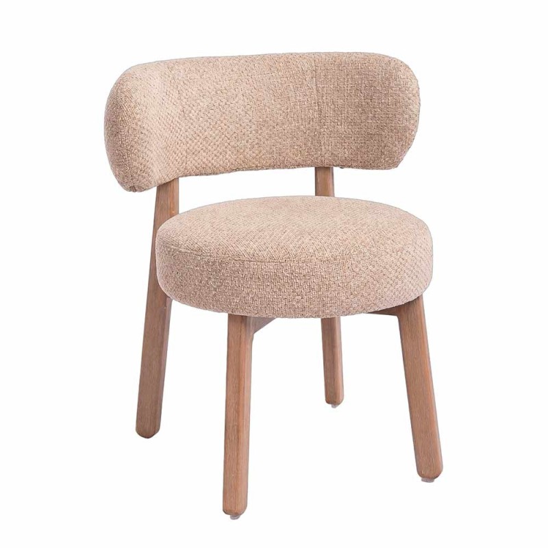 Lior taupe eetkamerstoel