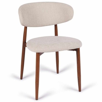 Georgia beige walnut chair