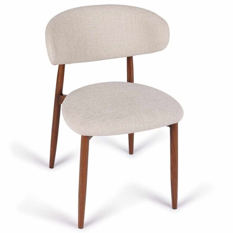Georgia Beige Walnussstuhl