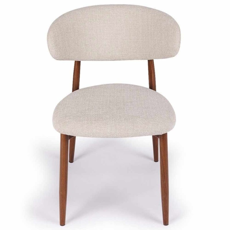 Georgia Beige Walnussstuhl