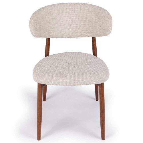 Georgia beige walnut chair
