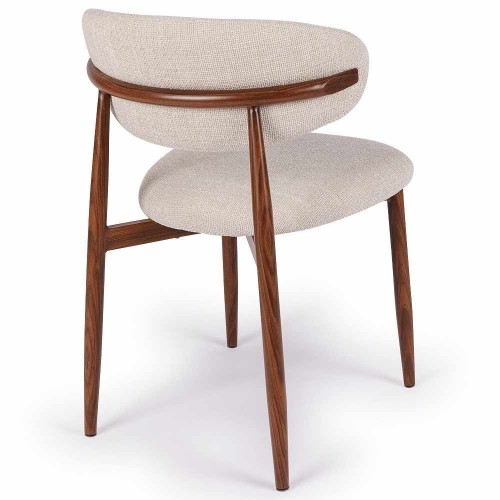 Georgia Beige Walnussstuhl