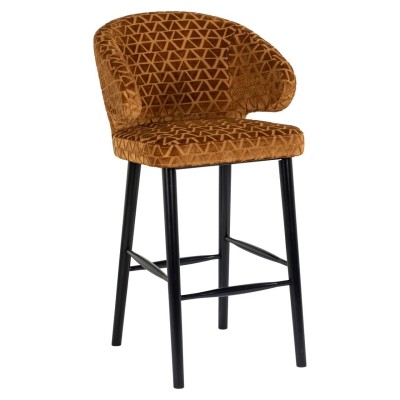 Tabouret de bar Indigo old gold triangle