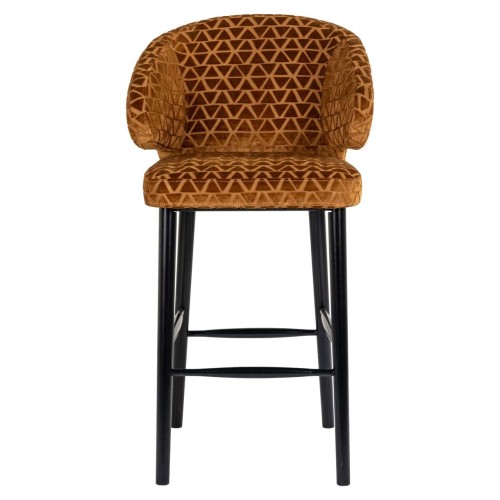 Tabouret de bar Indigo old gold triangle