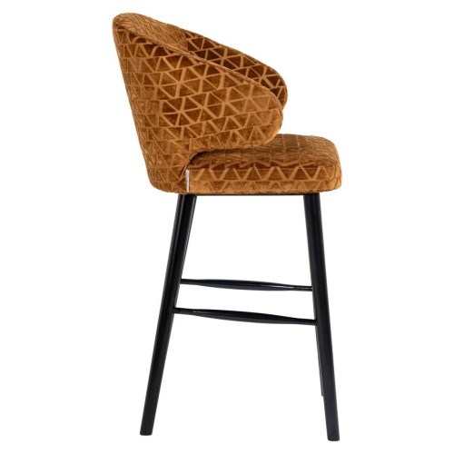 Tabouret de bar Indigo old gold triangle
