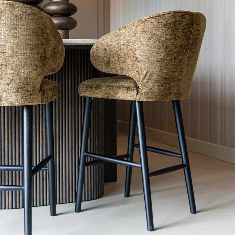 Tabouret de bar Indigo old gold triangle