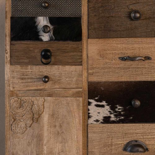 Dresser reliëf hout van natuurlijke manguier