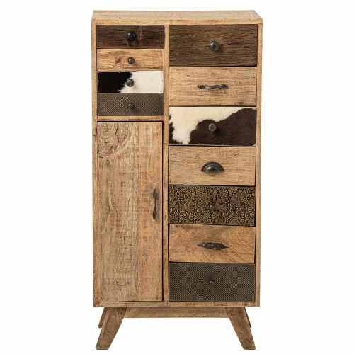 Commode Relief bois de manguier naturel