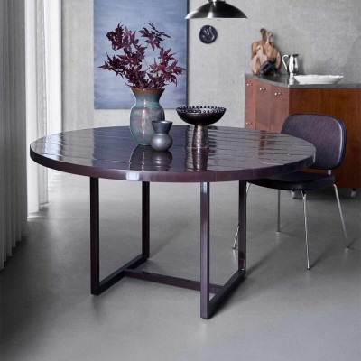 Table de salle à manger HDKant - couleur mûrier