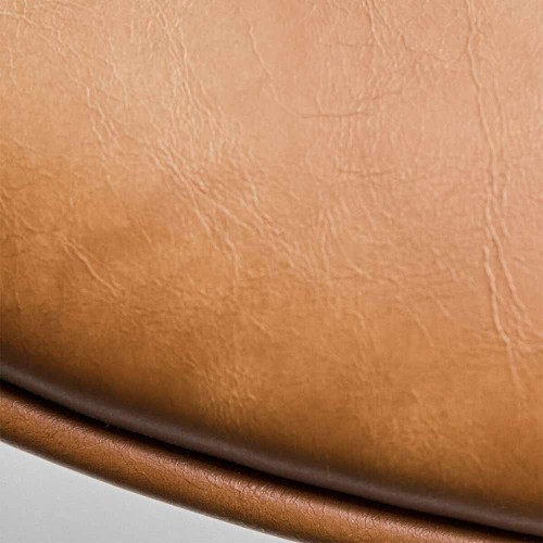 Tabouret de bar HDComma cognac & chrome