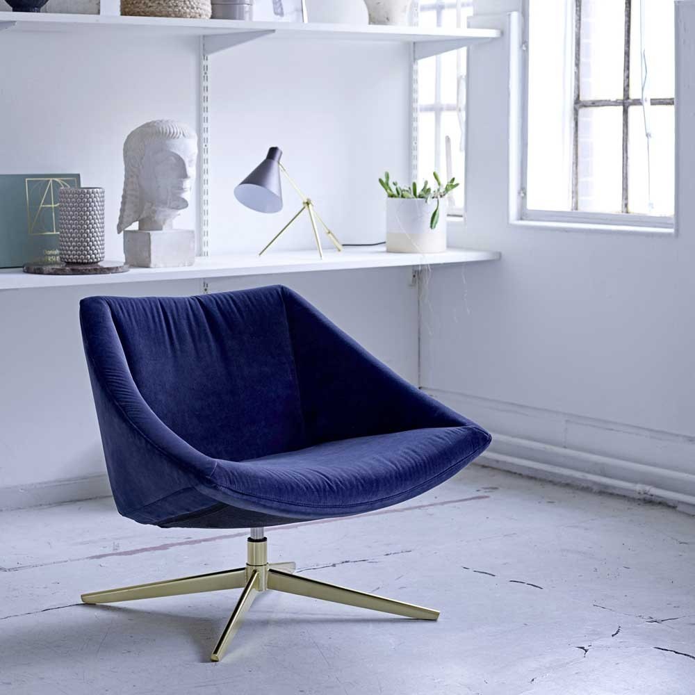 Elegant armchair blue Bloomingville