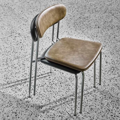 Silla, HDPOVA Chrome & Kaki (Lote de 2)