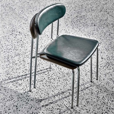 Chrome & Dark Green HDPOVA Silla (Lote 2)