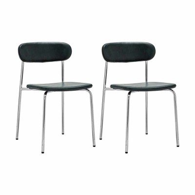 Chrome & Dark Green HDPOVA Silla (Lote 2) 2