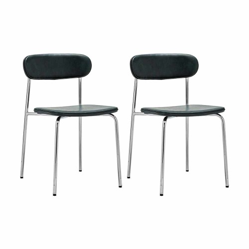 Chrome & Dark Green HDPOVA Silla (Lote 2)