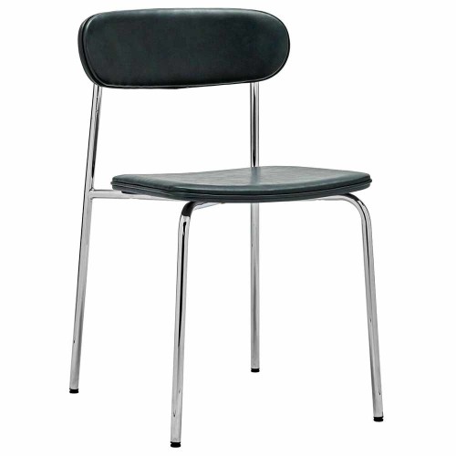 Chrome & Dark Green HDPOVA Silla (Lote 2)