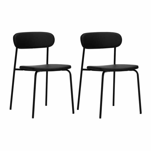 Black HDPOVA Chair (Lot of 2)