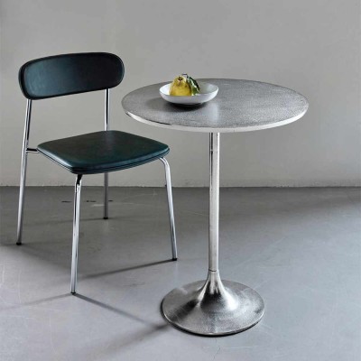 HDPAN coffee table Silver finish