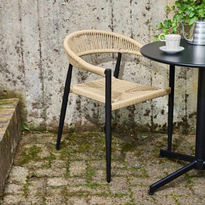 Natuurlijke HDCON-stoel / zwart