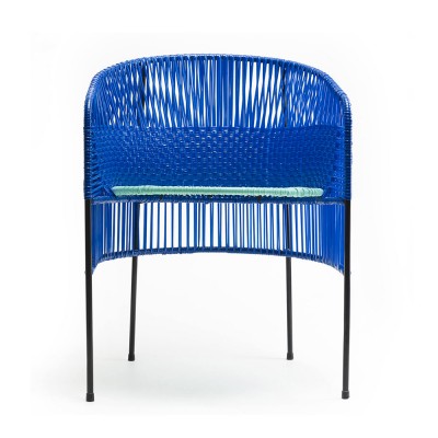 Sedia Lounge Caribe blu / menta / nero ames ames