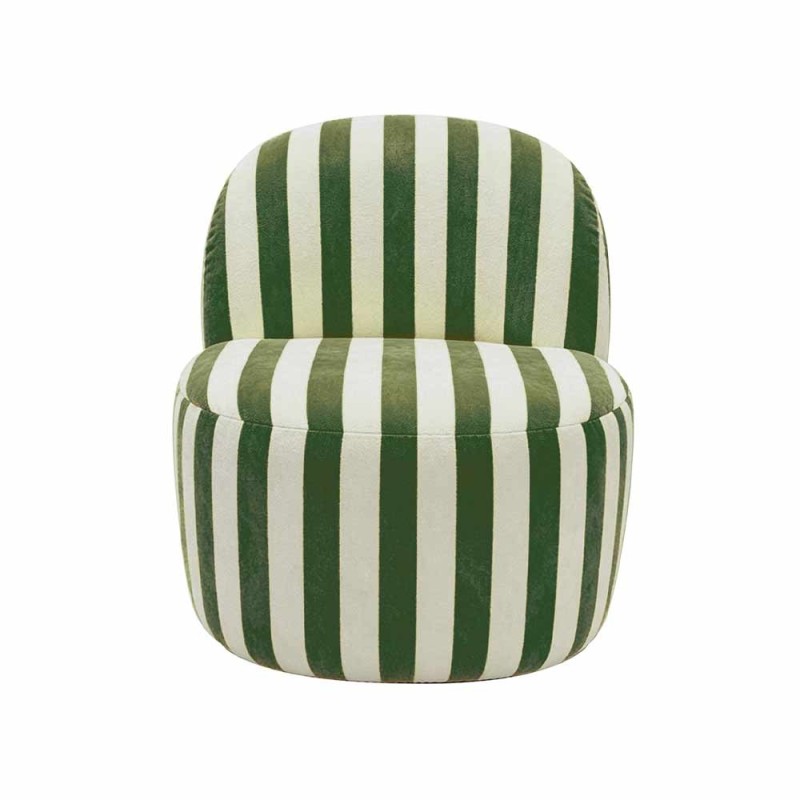 Khaki stripe pop chair
