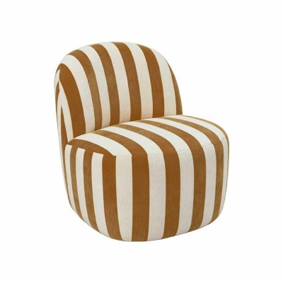 Fauteuil Pop rayure brun