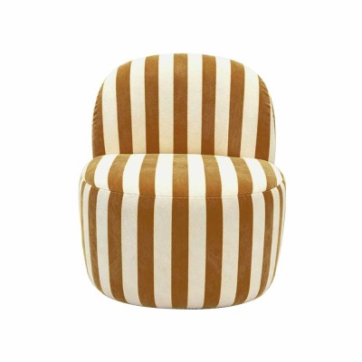 Fauteuil Pop rayure brun 2