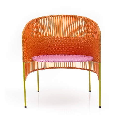 Caribe Lounge Chair orange / pink / Curry ames
