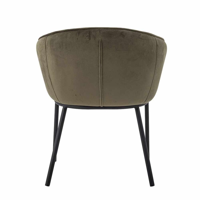 Silla de comedor verde Cortone