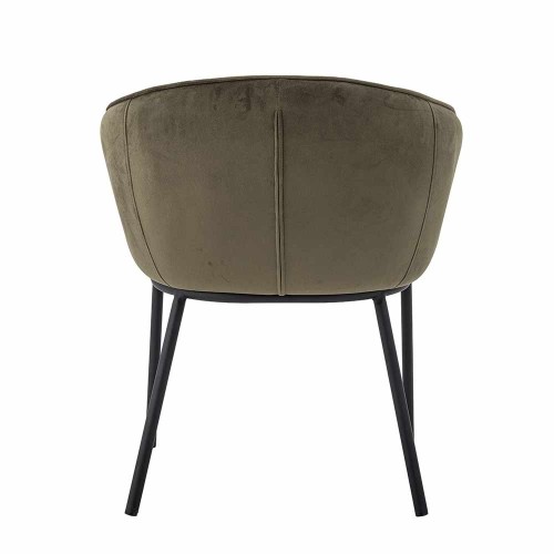 Silla de comedor verde Cortone