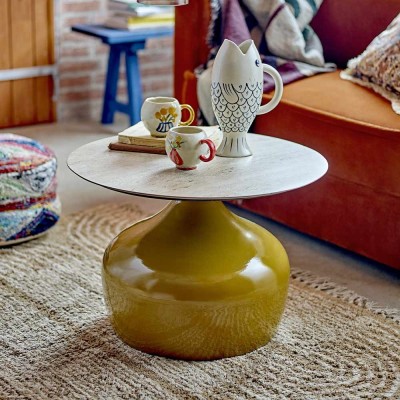 Mesa de centro de Lecco amarillo