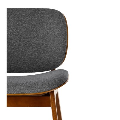 Fauteuil Kuji Anthracite Structure Bois 2